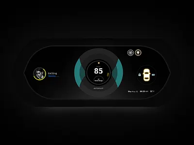 Vehicle Dashboard Design car design lock uiux