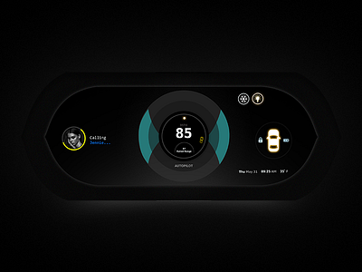 Vehicle Dashboard Design car design lock uiux