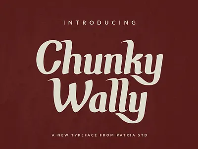 Chunky Wally Font antique font chunky wally font classic classic font classic typeface display display font retro font serif serif font serif typeface stylistic alternates typeface vintage vintage font