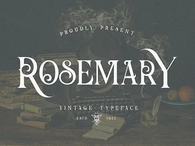 Rosemary Vintage Serif bold font branding font classy font display font fancy font fantasy font game font header headline label font logo font retro font retro script rosemary vintage serif vintage serif