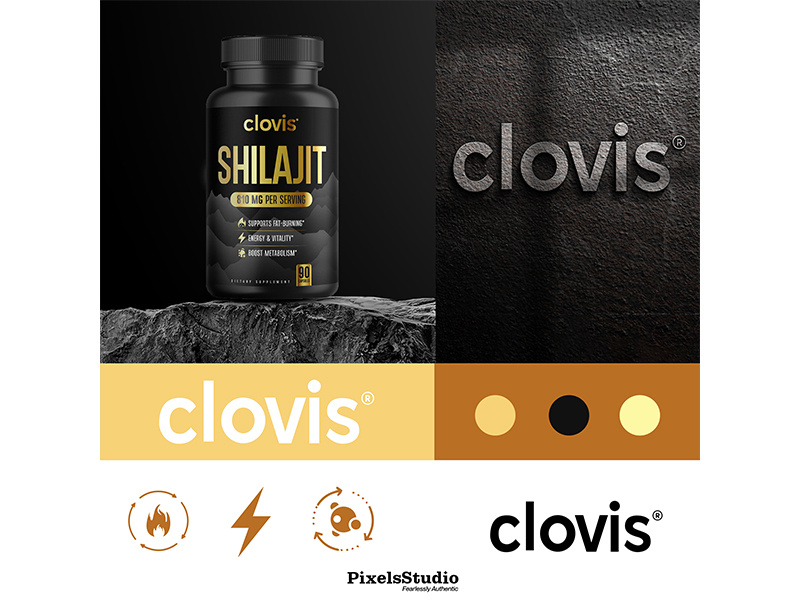 Shilajit Supplement | Packaging label design