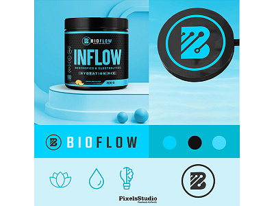 INFLOW Hydration Mix Branding & Packaging Design