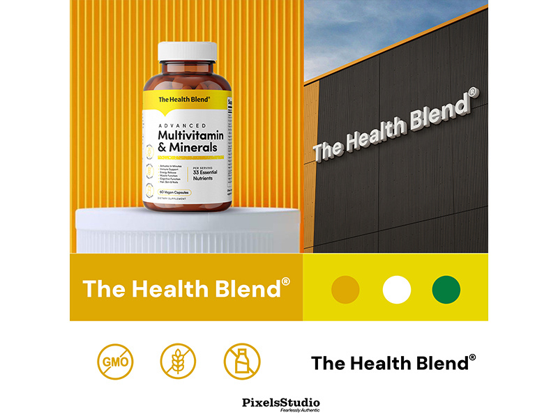 The Health Blend® Multivitamin Supplement Packaging