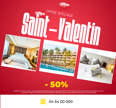 Offre Exclusive - Saint-Valentin design graphic design illustration photoshop socialmedia