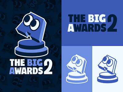 Big Awards 2 Logo awards branding letter a logo pattern sebm streaming trophy typography