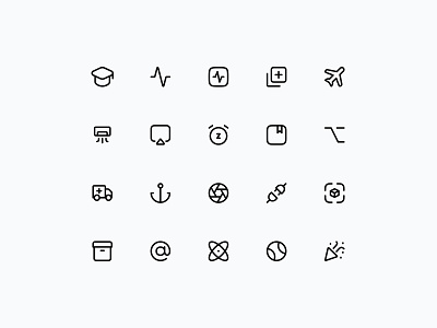 Randoms from MynaUI Icons design icon icon pack icon set icons minimal saas ui web design