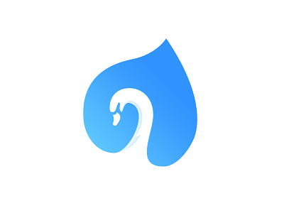 Graphic creative design animal creative graphics icon swan yoga