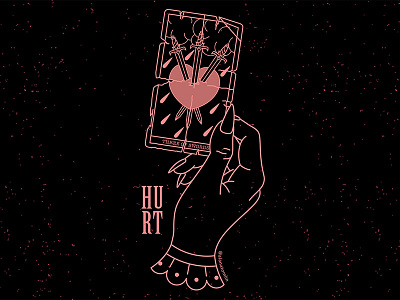 Hurt alana tomlin alanatomlin band merch heart hurt tarot card tattoo three of swords traditional tattoo trophy eyes