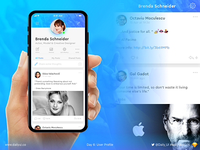 Daily UI № 006 - User Profile ui ui challenge uxui