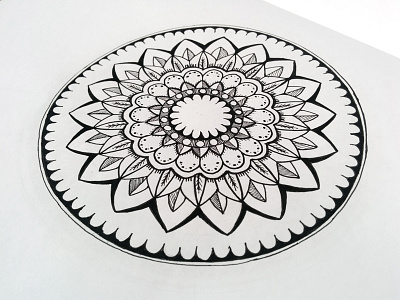 Mandala centered circle geometry harmony ink lines mandala mandalaart mandalas pure zenart