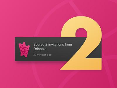2x Invites!! design invitation invite ui visualdesign