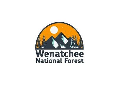 Day 25 - Wenatchee National Forest #ThirtyLogos challenge conception forest logo thirtylogos