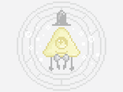 BILL CIPHER (GRAVITY FALLS) cartoon disney gravity falls illustration pixel art