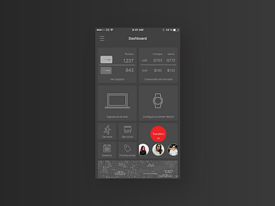 Banking App app bank banking dark dashboard locations minimal mobile ui ux