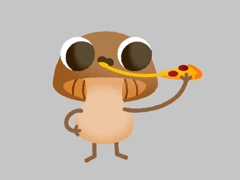 Mushroom - TASTY ⋆ Hungry Vegetables Animated Stickers AMINO+ amino animation app cute gif icons illustrator kawaii mobile pack stickers vegetables