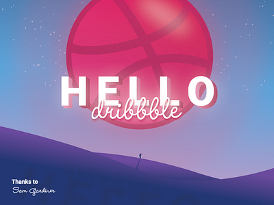 Hello Dribbble! debut dribbble hello