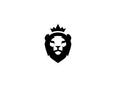 Lionking black branding bw icon kenvelo kenveloart king lion logo minimal white