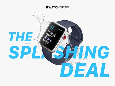 Daily UI #036 || Special Offer 036 apple watch boogaert daily ui deal mathijs poster special offer splashing sport water