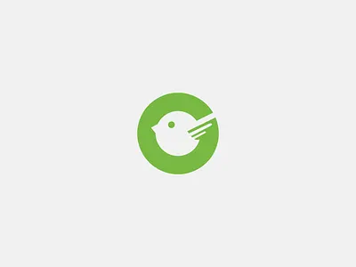 Green Bird bird g green icon letter logo negativespace