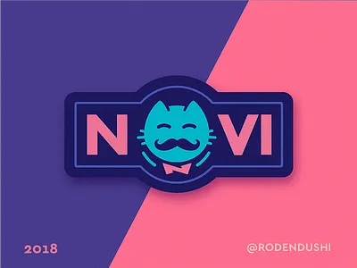 NOVI coffee shop animal love branding bar novi character brand book coffee shop brand book design cat logo coffee client business company food restaurant albania identity icon mark kitten drink cafe lovely animal logotype