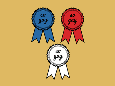 So Gay Ribbons awards gay lesbian lgbtq pride queer rainbow ribbons trans