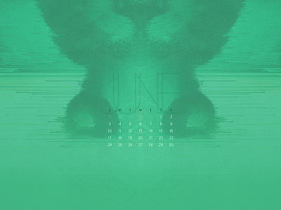 June 2018 abstract calendar download glitch minimal wallpaper