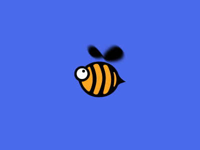 a logo Newbee🐝 bee gif logo