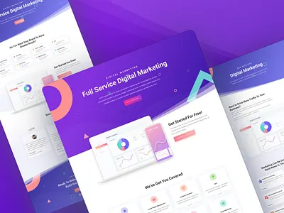 Digital Marketing Agency - Sneak Peek agency digital divi landing layout marketing template website wordpress