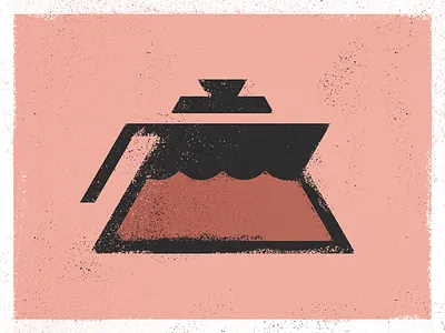 Fresh Pots brew brush coffee distress flat grain grunge illustration photoshop pot tablet vector