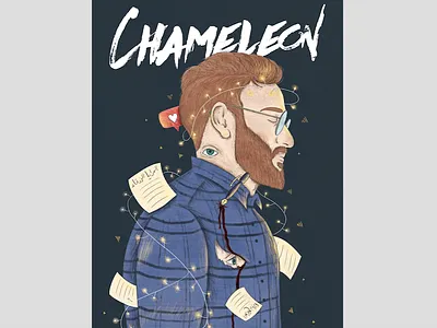 Chameleon childrensbook illozoo illustration kidlitart magic rafikillustrate