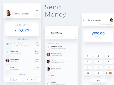 AB Wallet Mobile App app bank bitcoin blockchain coin cryptocurrency ethereum ico isometric mobile token wallet