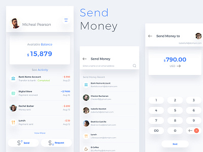 AB Wallet Mobile App app bank bitcoin blockchain coin cryptocurrency ethereum ico isometric mobile token wallet