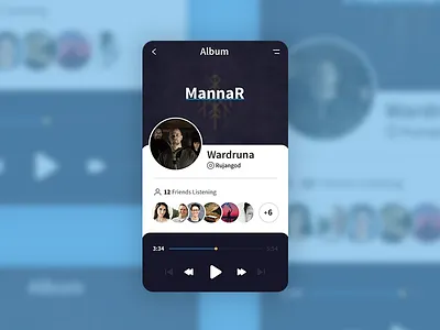 Music Player UI daily dailyui experience mobile music player ui user ux