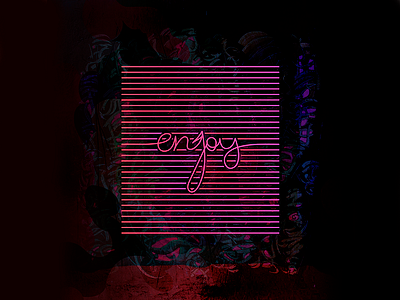 Enjoy enjoy lettering letters lines