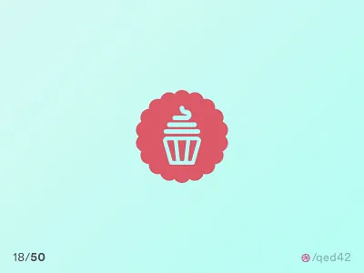 Daily logo challenge. 18/50 bakery cafe cupcake daily logo daily logo challenge logo