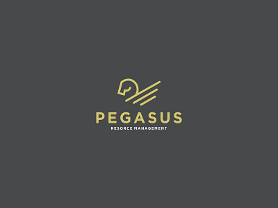 PEGASUS classic emblem logo management vintage