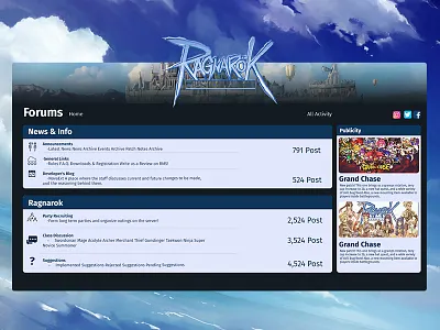 Ragnarok proposal design ui ux web