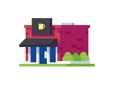 Coffee Shop building coffee coffee shop illustration