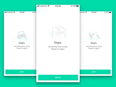 Empty State car design empty state empty states flat icon iconography mobile state vector