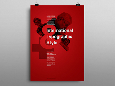 International Typographic Style Poster graphic design grid layout poster swiss