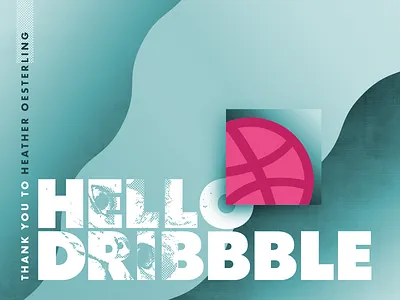 Hello Dribbble cat debut meow thank you photoshop