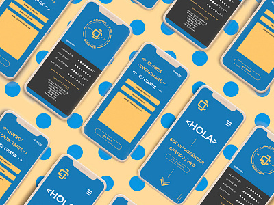Mobile First - Web 2d behance blue colours graphicdesign interface landing portfolio ui uiux ux web