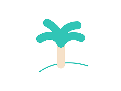 Palm Icon icon illustration minimalistic palm tree vector