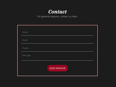 Contact Form coding contact contact form design graphic design ui website