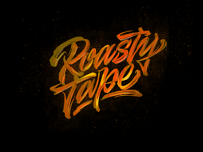 Roasty Tape calligraphy design handlettering lettering logo type