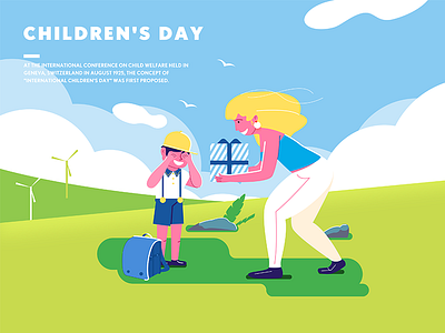 Children's day childrens day illustration kids love person