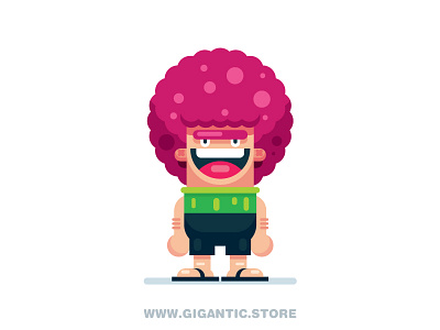 Flat Design Cartoon Character animation cartoon character characters flat design game design grandpa person room