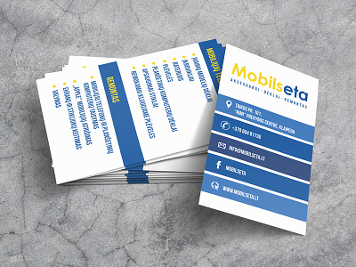 "Mobilseta" business card business card card design graphicdesign