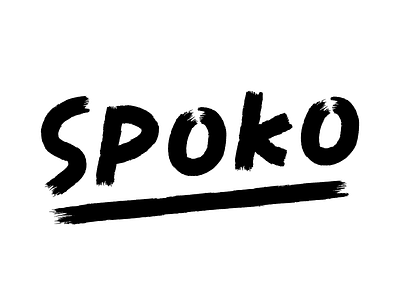 Spoko custom lettering spoko typography
