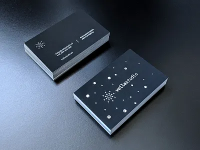 Voila business card _2 agency creative dark design print silver studio voila